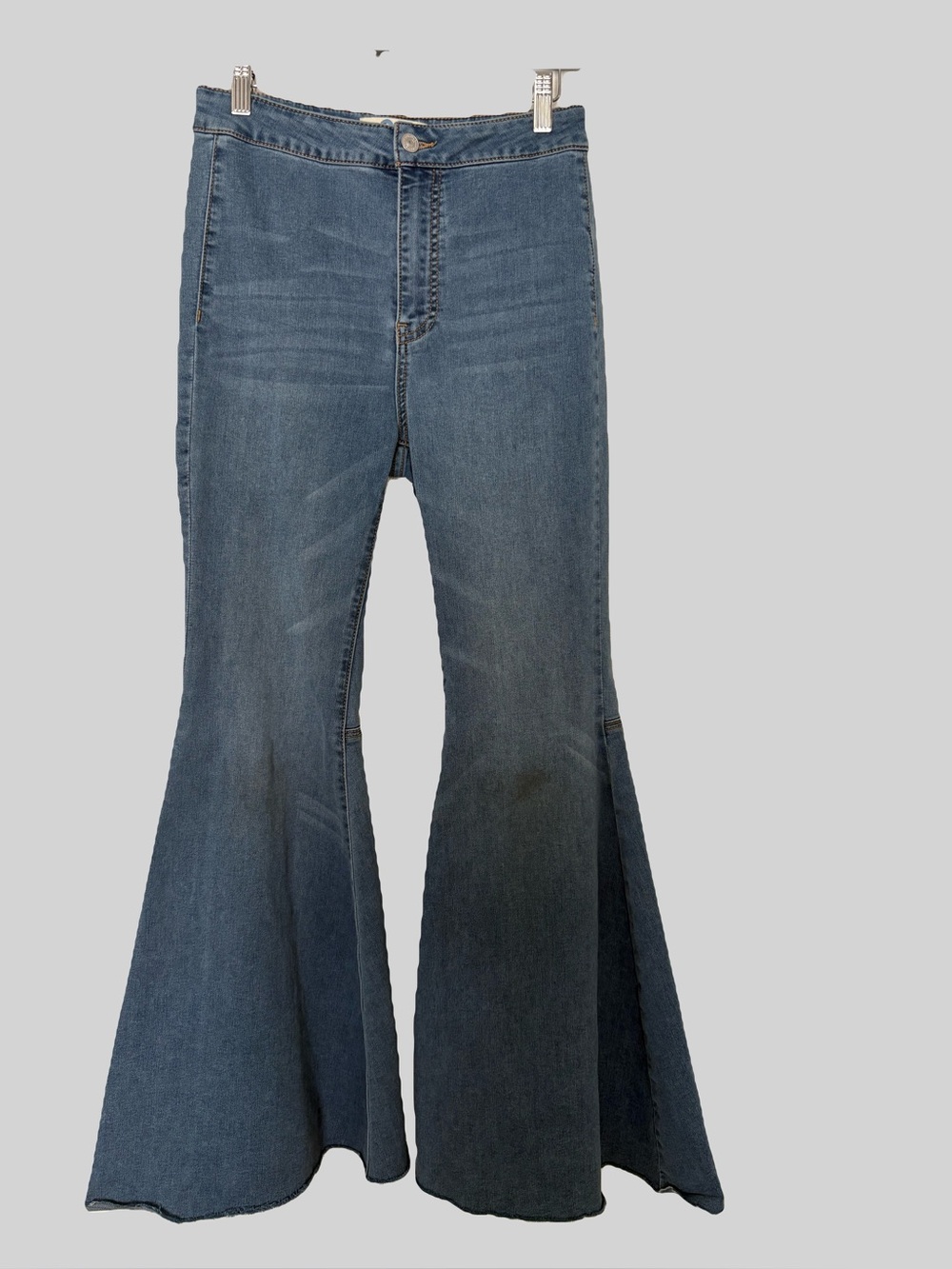 Free People We The Free High Rise Extreme Bell Bottom Flare Jeans 27
